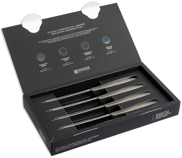 Universalmesser-Set, Wellenschliff, 4-tlg.