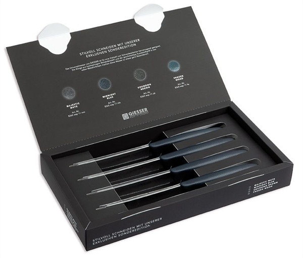 Universalmesser-Set, Wellenschliff, 4-tlg.