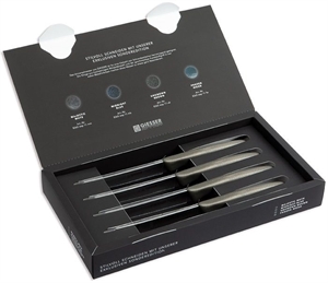 Universalmesser-Set, Wellenschliff, 4-tlg.